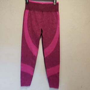 PINK Victoria’s Secret Leggings Womens Medium Pink Seamless High Waist Pull On